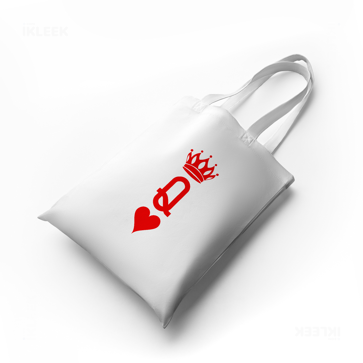 QueenOfHearts Tote Bags 04 White