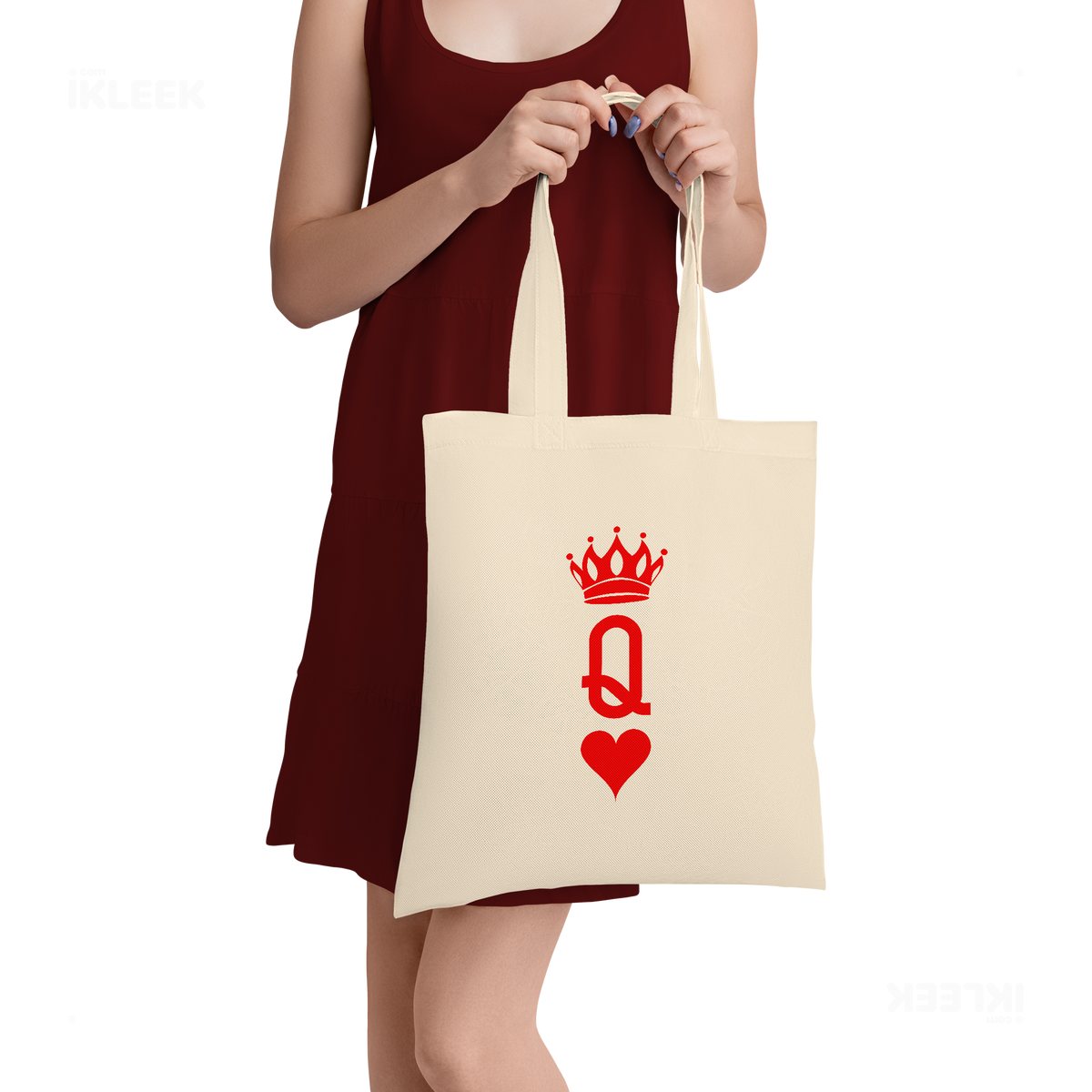 QueenOfHearts Tote Bags 05 Natural