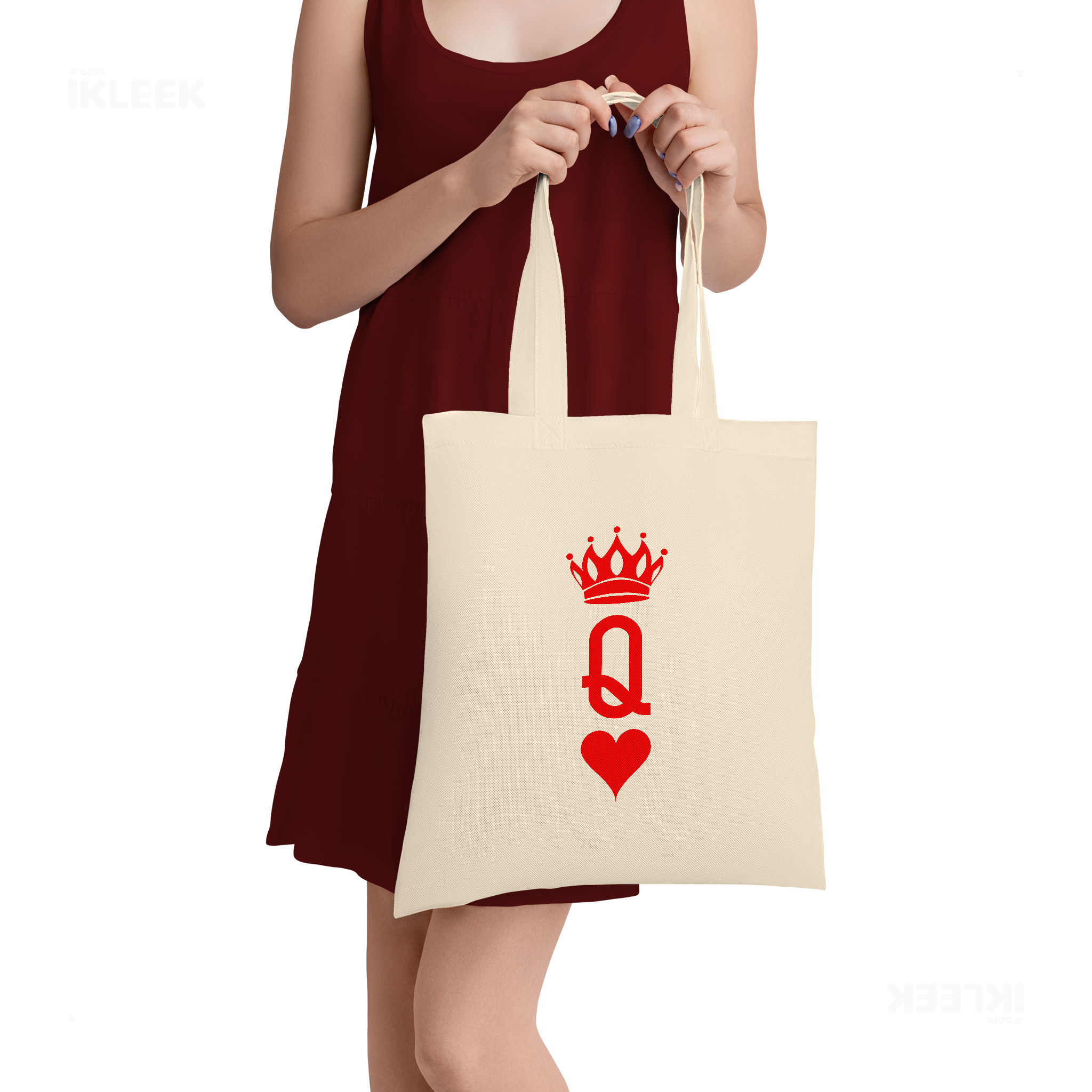 QueenOfHearts Tote Bags 05 Natural
