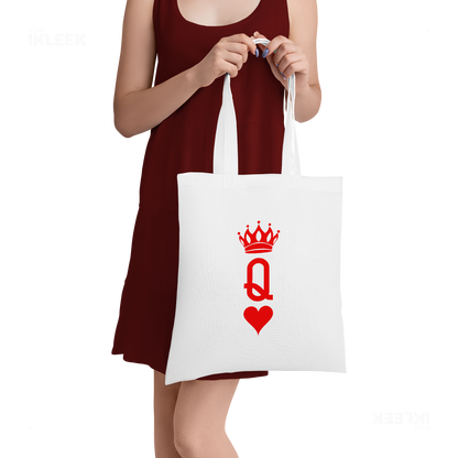 QueenOfHearts Tote Bags 05 White
