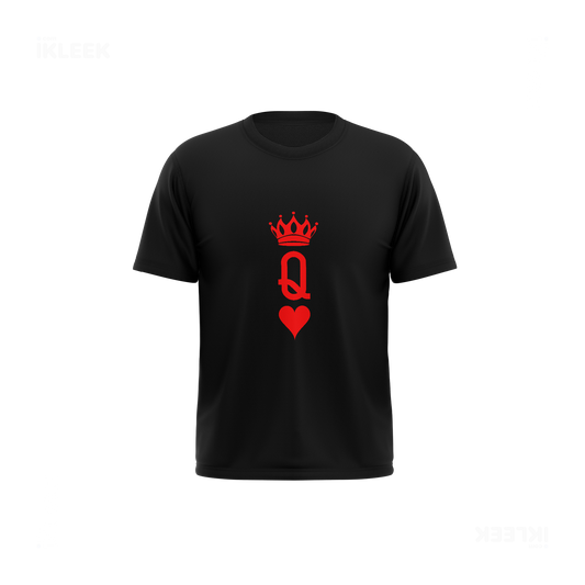 QueenOfHearts Youth T Shirt 01 Black