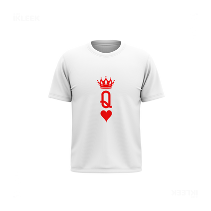 QueenOfHearts Youth T Shirt 01 White