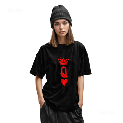 QueenOfHearts Youth T Shirt 02 Black