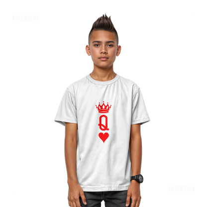 QueenOfHearts Youth T Shirt 03 White
