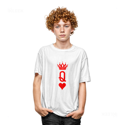QueenOfHearts Youth T Shirt 05 White