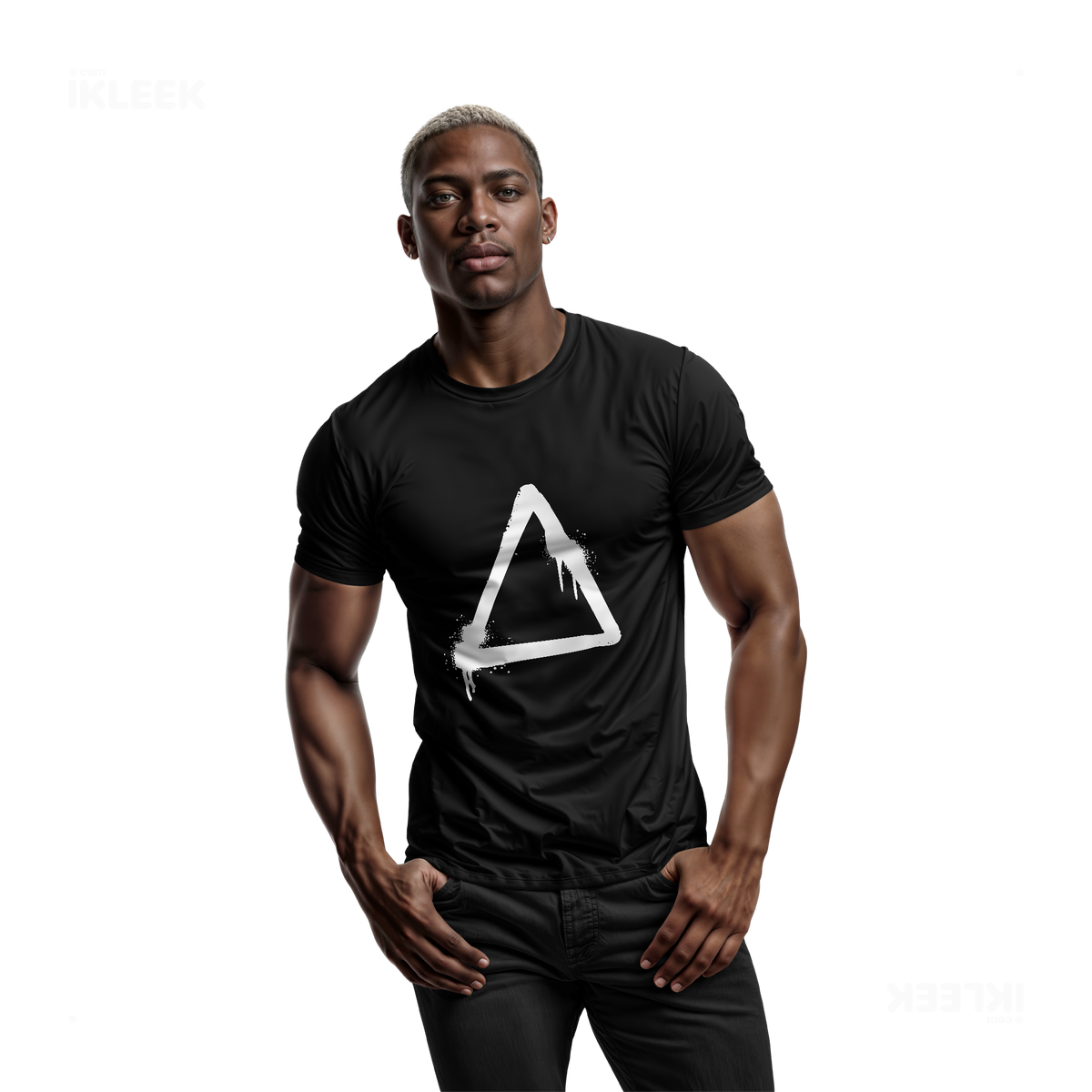 RisingTriangle Adult T Shirt 02 Black