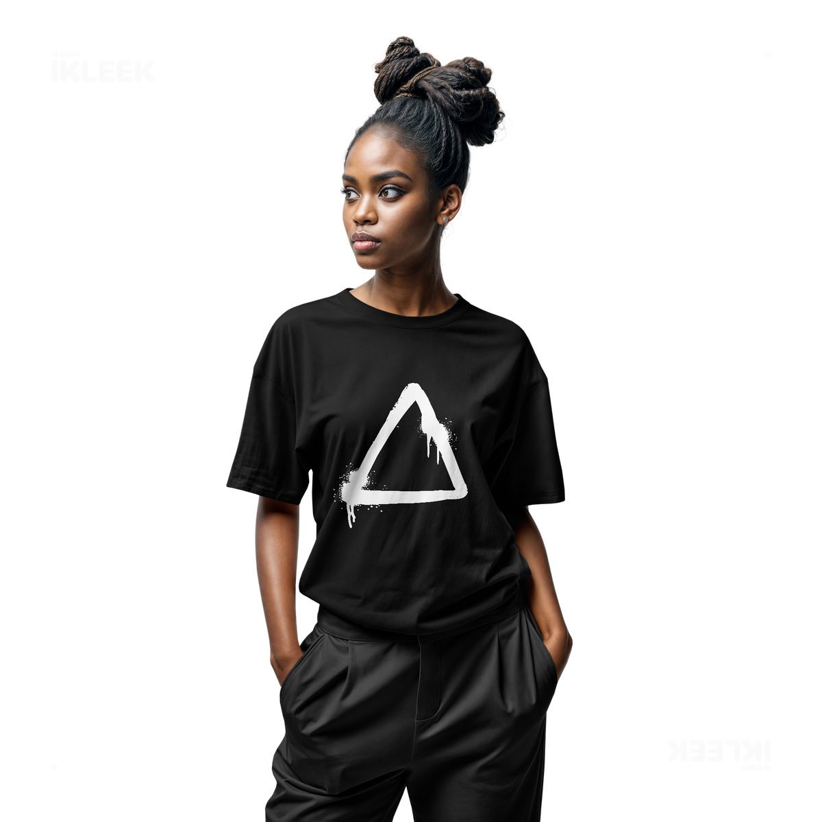 RisingTriangle Adult T Shirt 04 Black