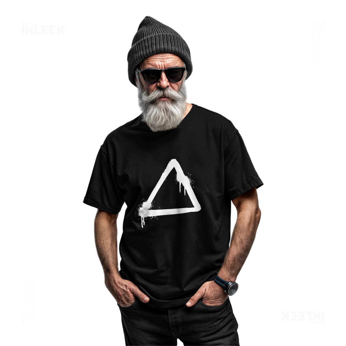 RisingTriangle Adult T Shirt 06 Black