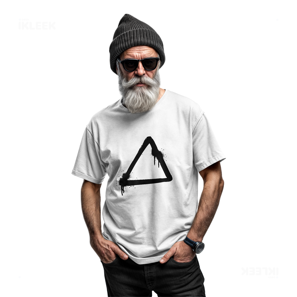RisingTriangle Adult T Shirt 06 White