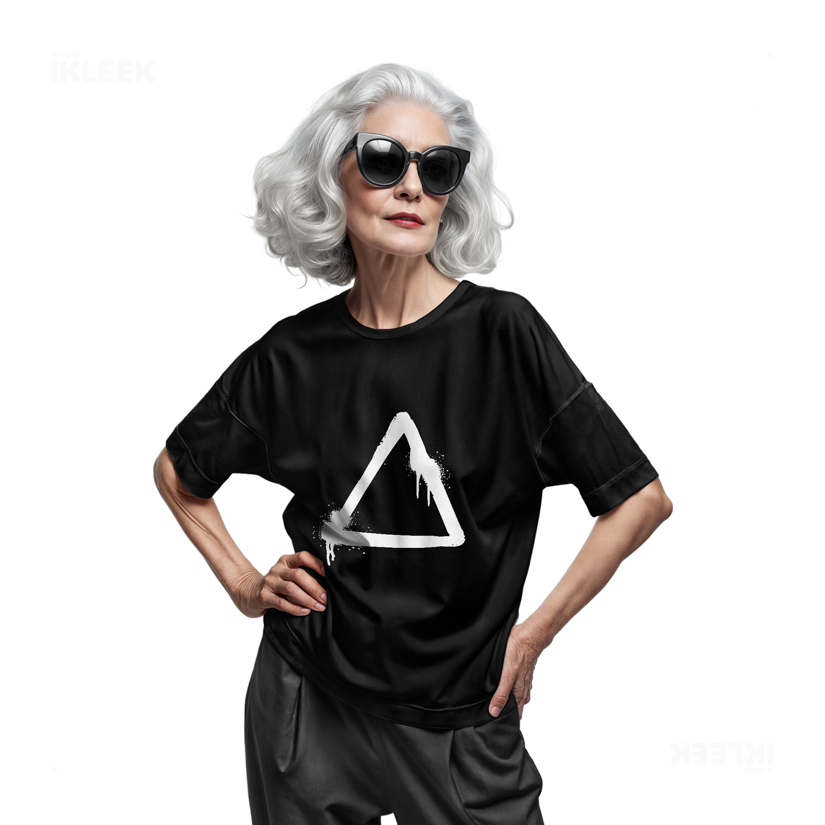 RisingTriangle Adult T Shirt 07 Black