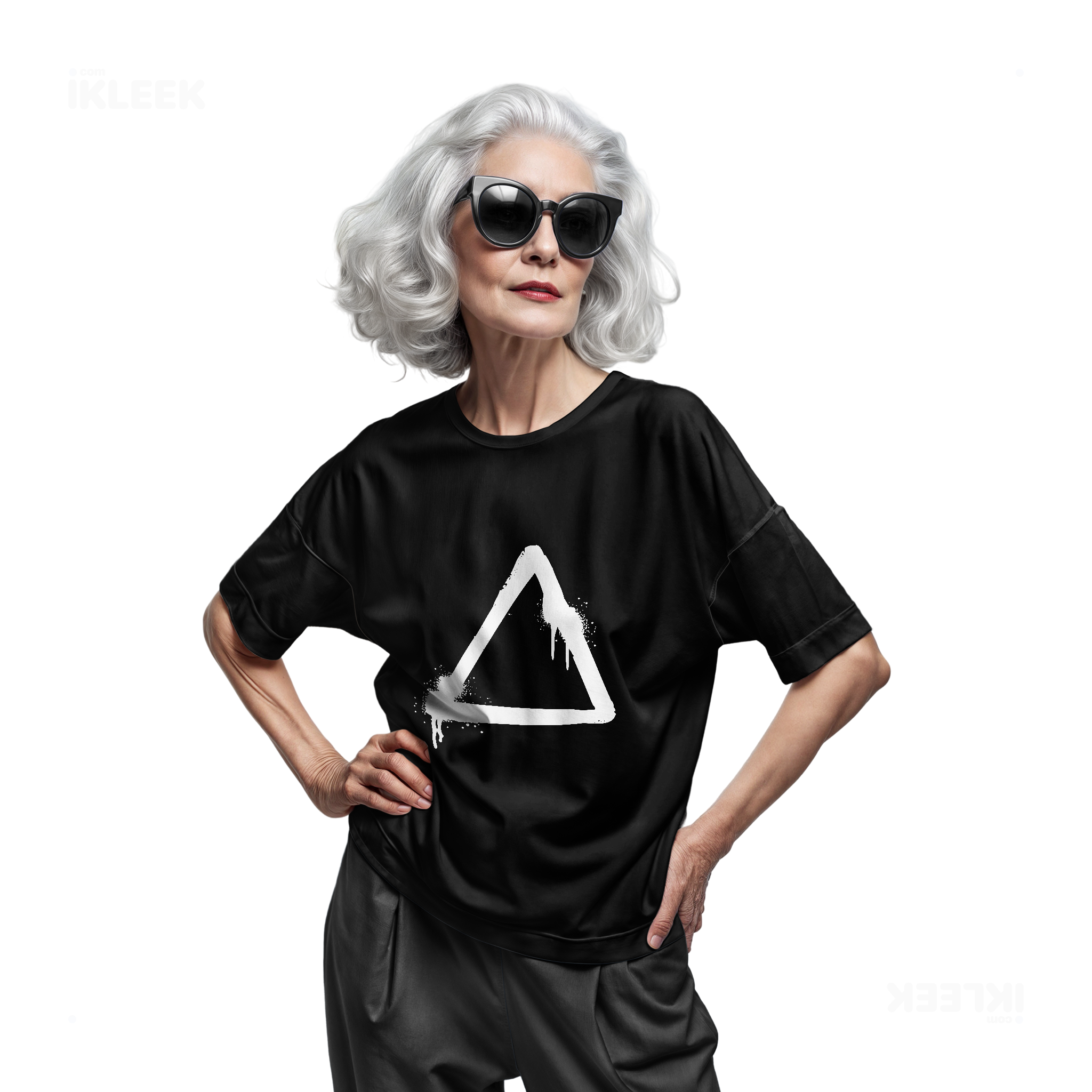 RisingTriangle Adult T Shirt 07 Black