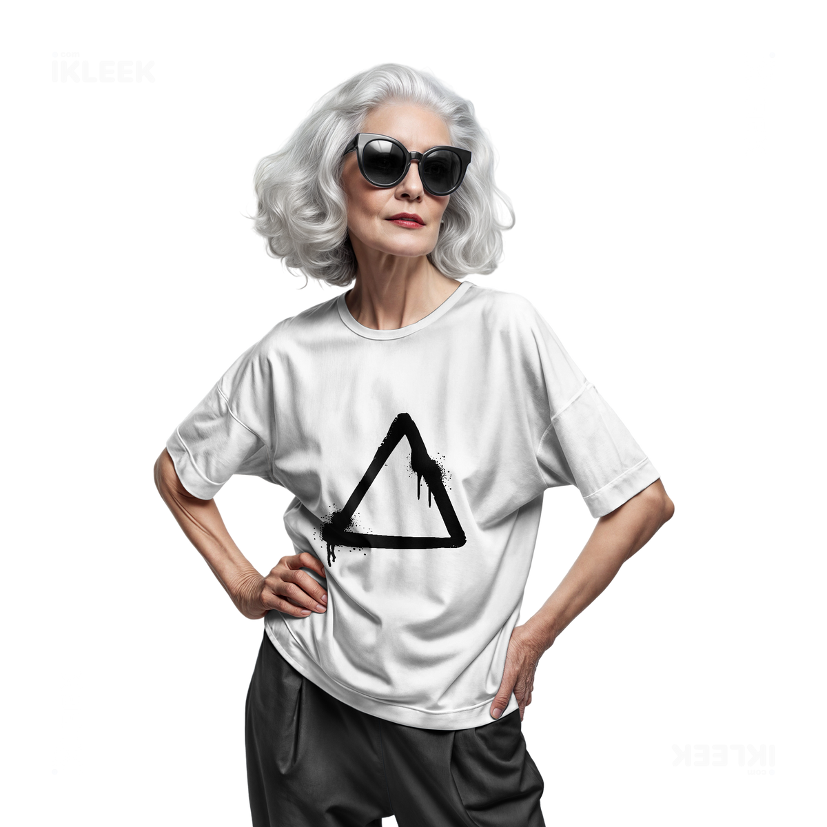 RisingTriangle Adult T Shirt 07 White