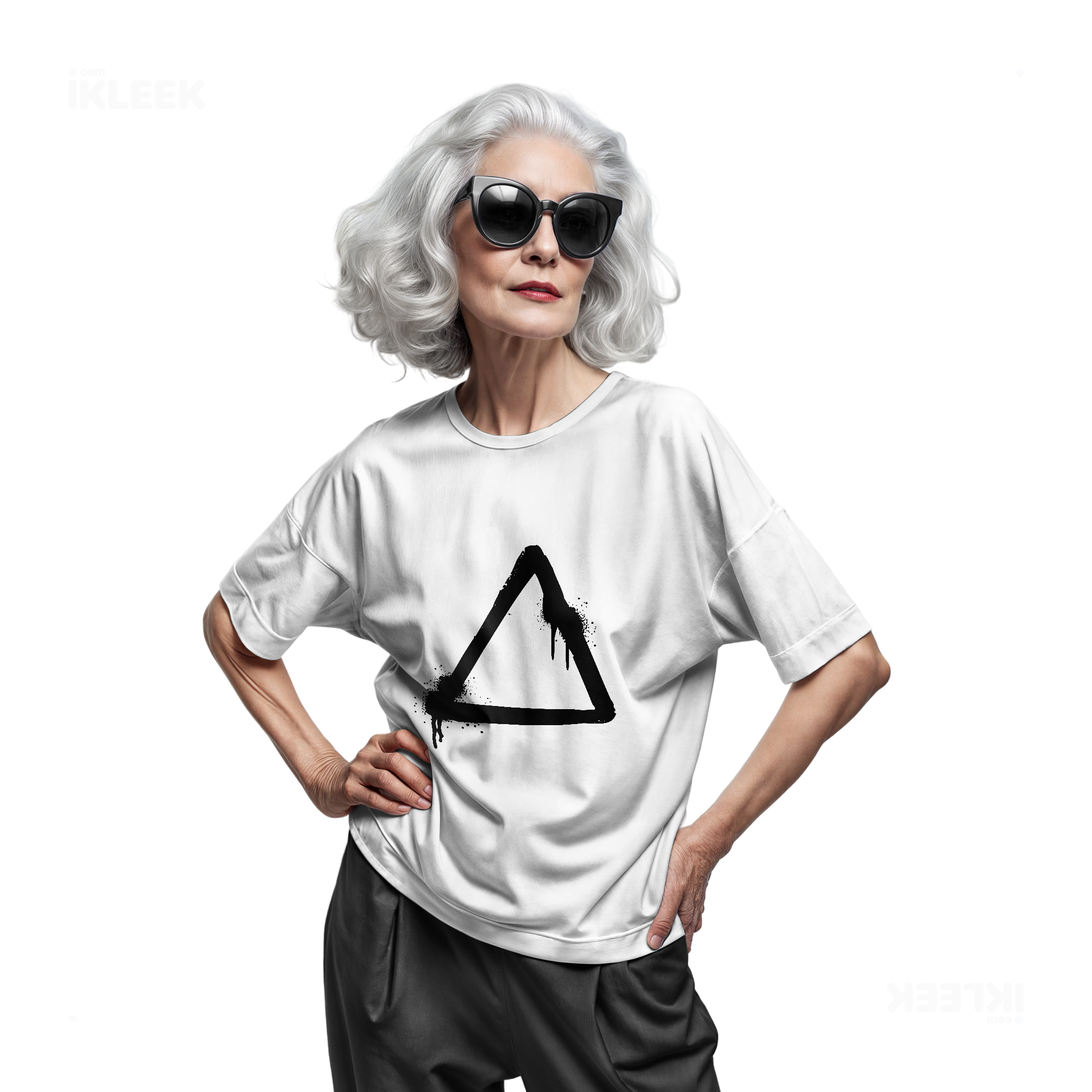 RisingTriangle Adult T Shirt 07 White