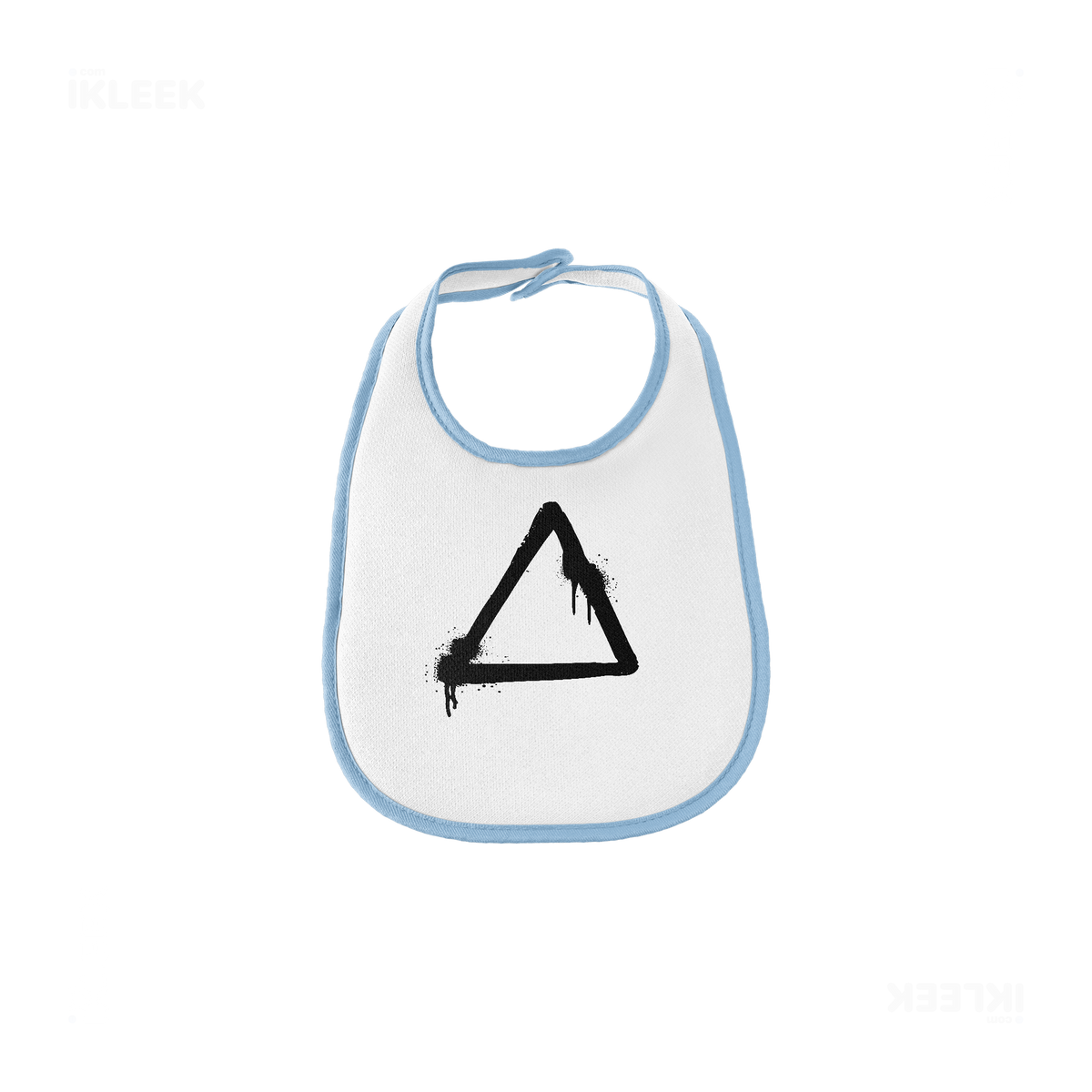 RisingTriangle Baby Bibs 01 White Lightblue