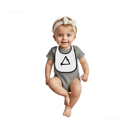 RisingTriangle Baby Bibs 02 White Black