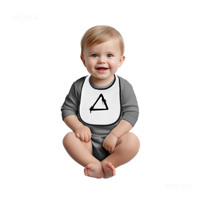 RisingTriangle Baby Bibs 03 White Black