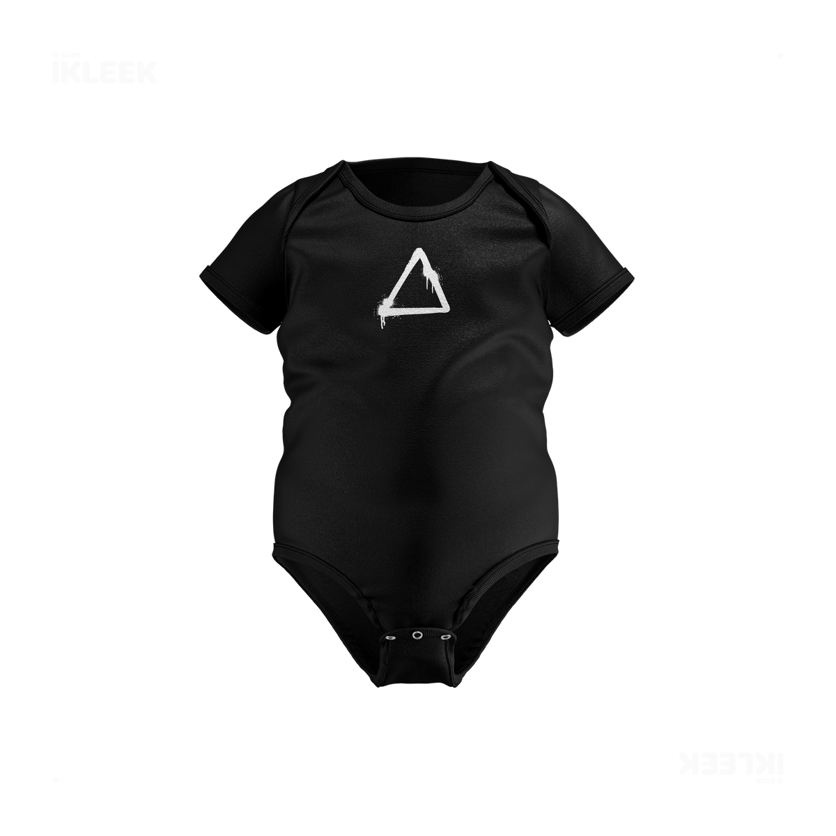 RisingTriangle Baby Onesies 01 Black