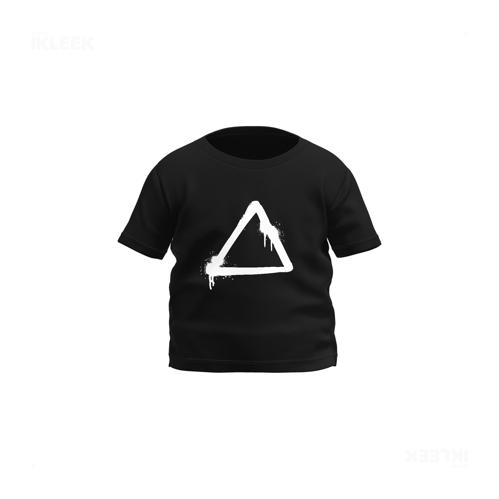 RisingTriangle Baby T Shirt 01 Black