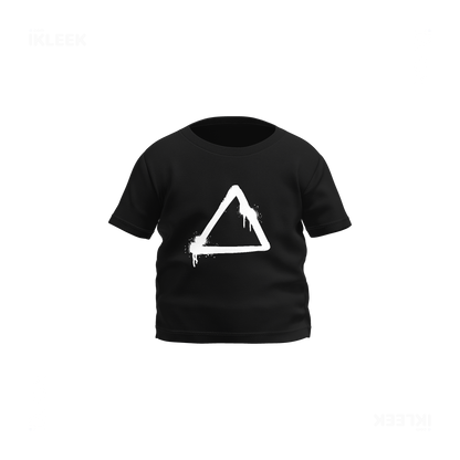 RisingTriangle Baby T Shirt 01 Black