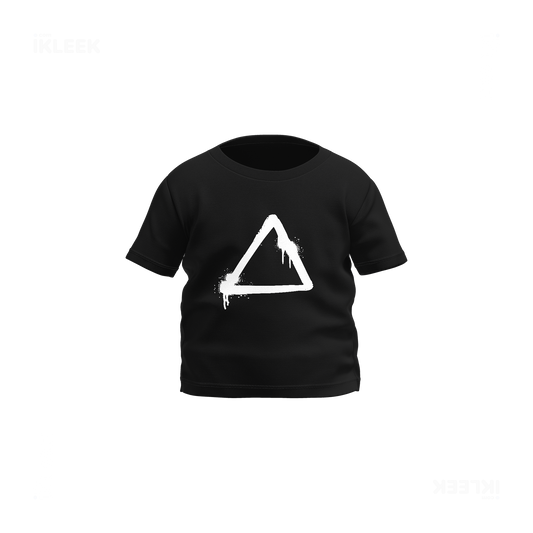 RisingTriangle Baby T Shirt 01 Black
