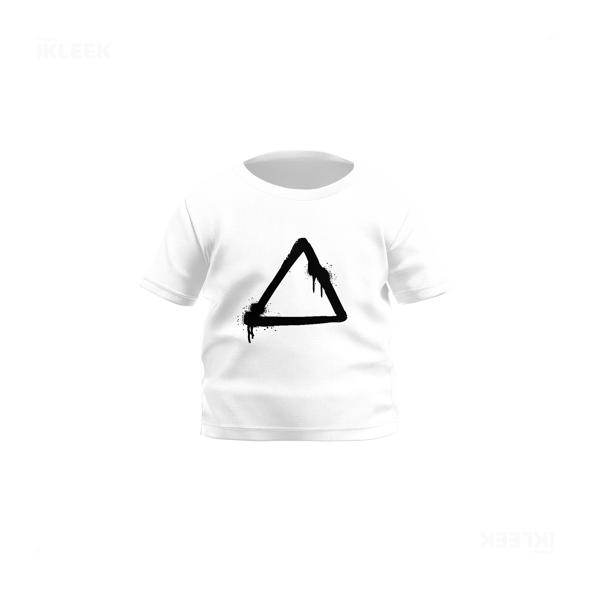 RisingTriangle Baby T Shirt 01 White