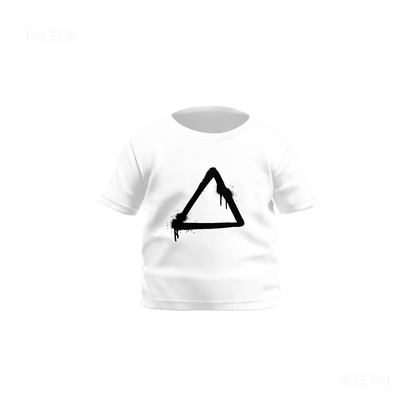 RisingTriangle Baby T Shirt 01 White