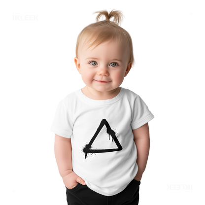 RisingTriangle Baby T Shirt 02 White