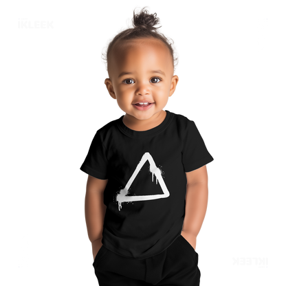 RisingTriangle Baby T Shirt 04 Black