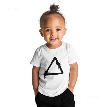 RisingTriangle Baby T Shirt 04 White
