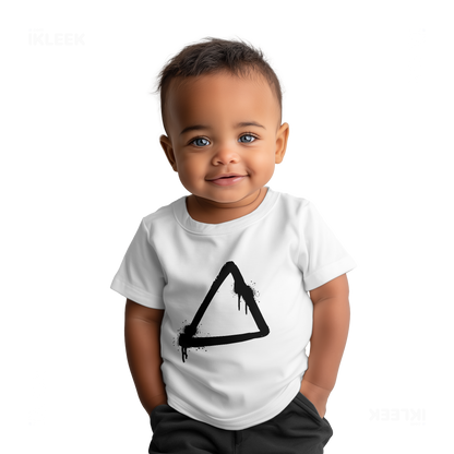 RisingTriangle Baby T Shirt 05 White