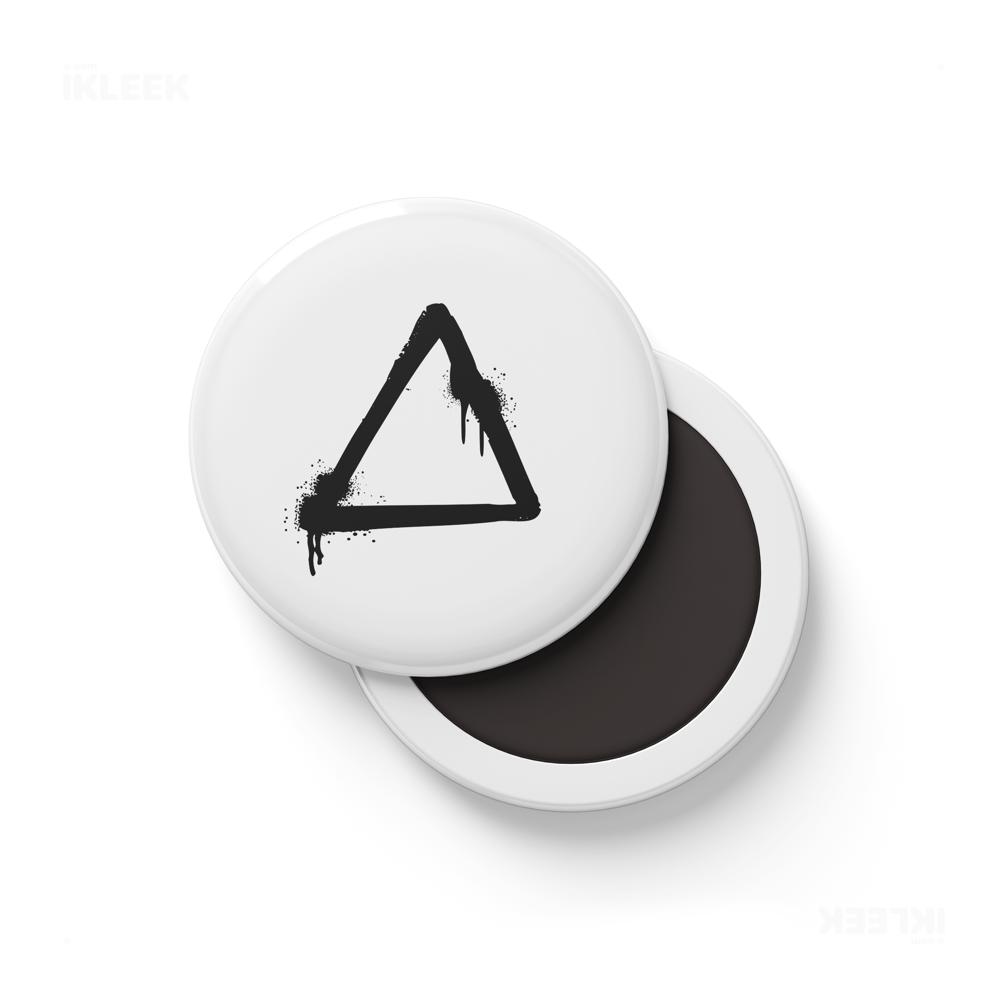 RisingTriangle Button Magnet 01 Round