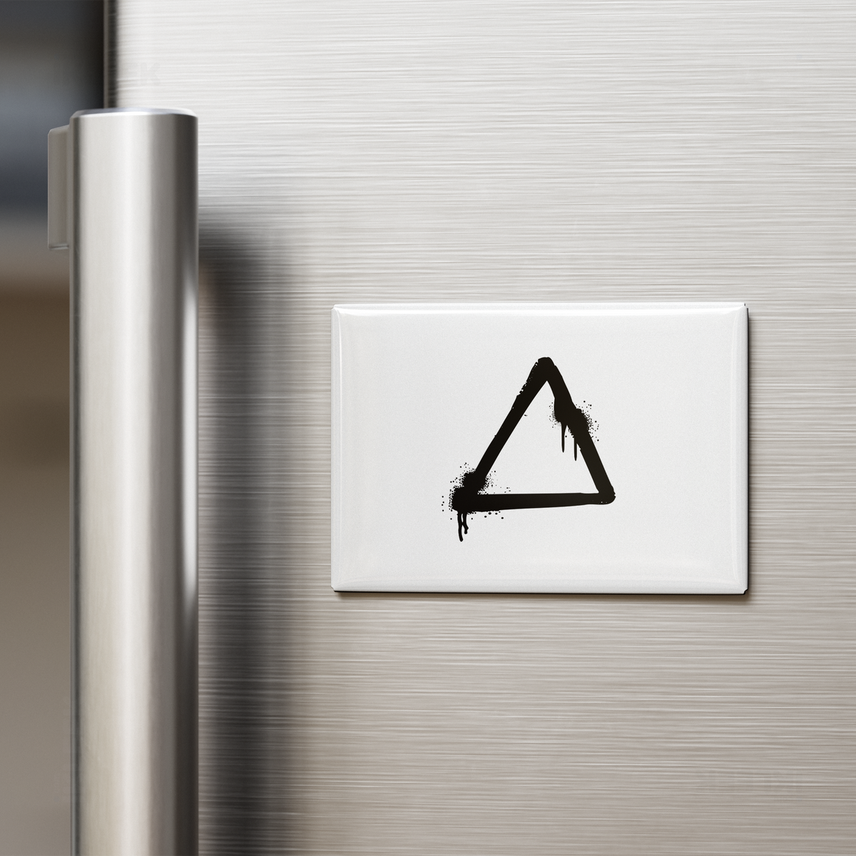 RisingTriangle Button Magnet 02 Rectangle