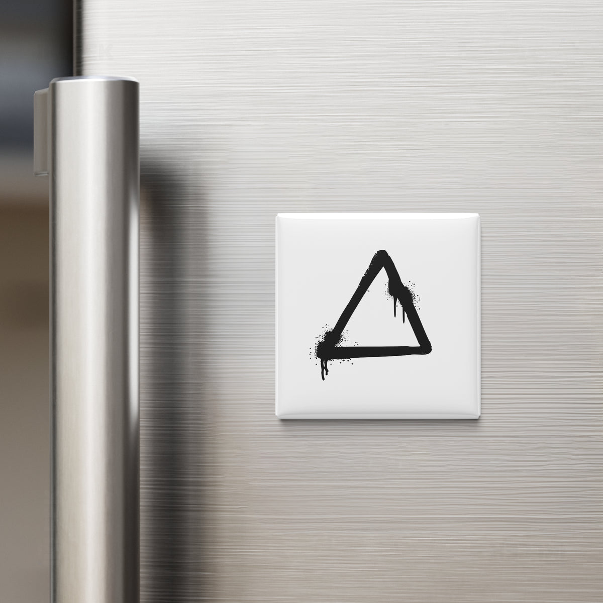 RisingTriangle Button Magnet 02 Square