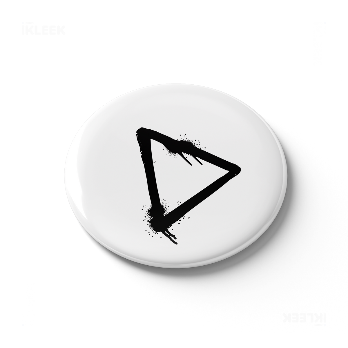 RisingTriangle Button Magnet 03 Round