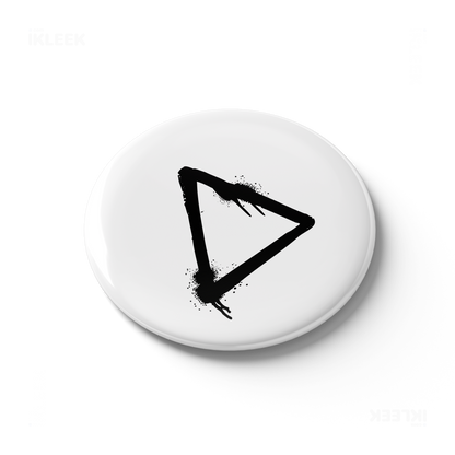 RisingTriangle Button Magnet 03 Round