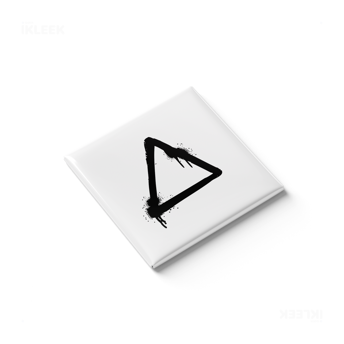 RisingTriangle Button Magnet 03 Square