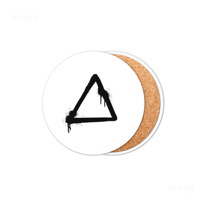RisingTriangle Ceramic Coaster 01 Round