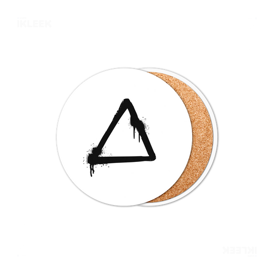 RisingTriangle Ceramic Coaster 01 Round