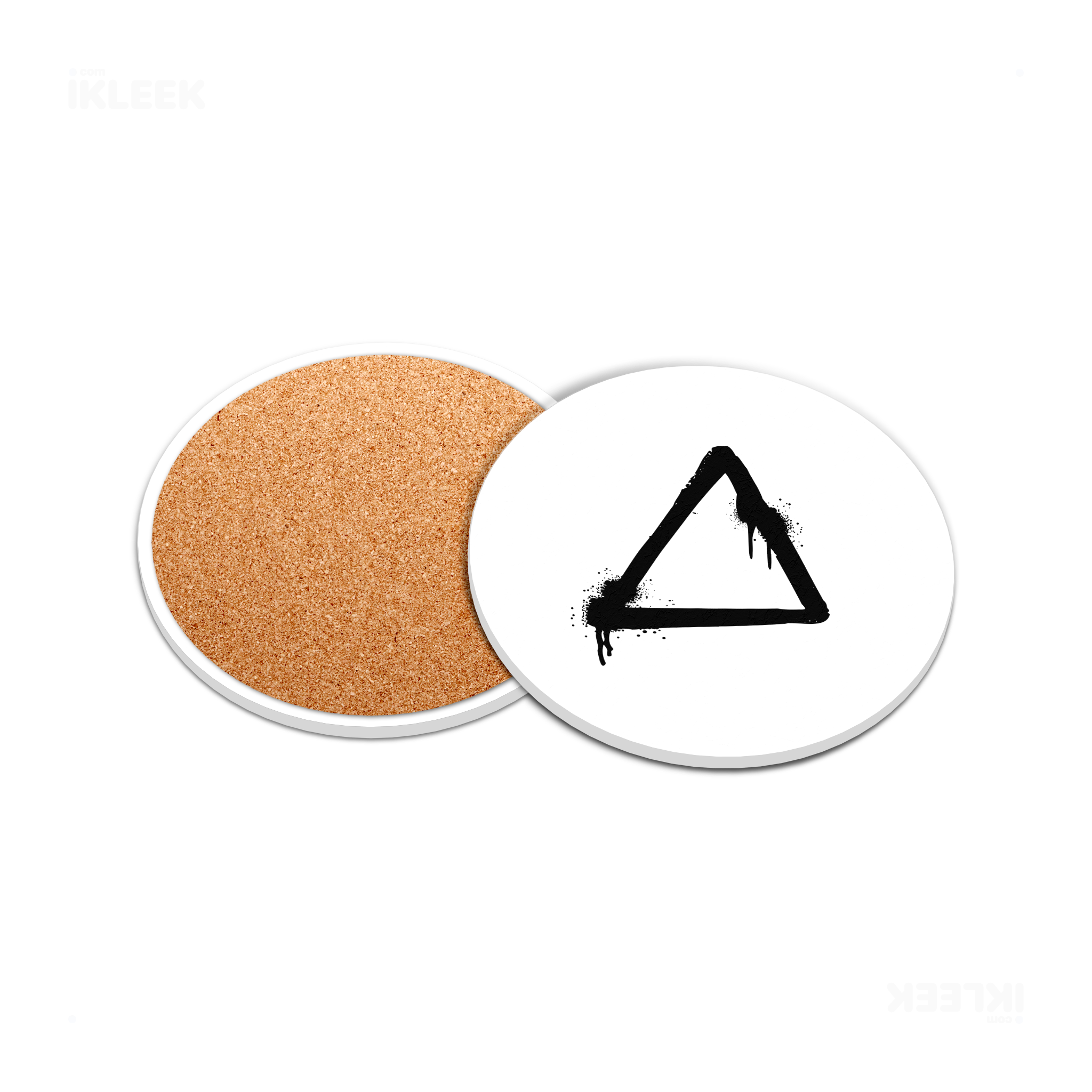 RisingTriangle Ceramic Coaster 05 Round