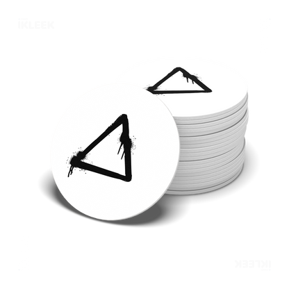RisingTriangle Ceramic Coaster 06 Round
