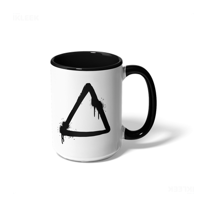 RisingTriangle Ceramic Mug 01 White Black