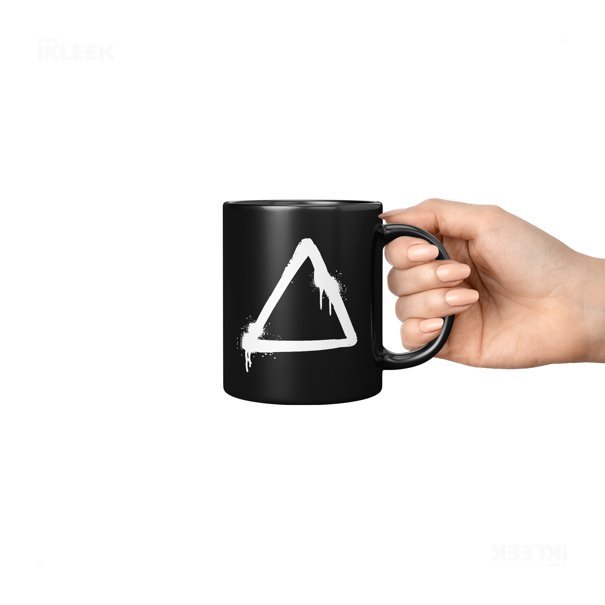 RisingTriangle Ceramic Mug 06 Black