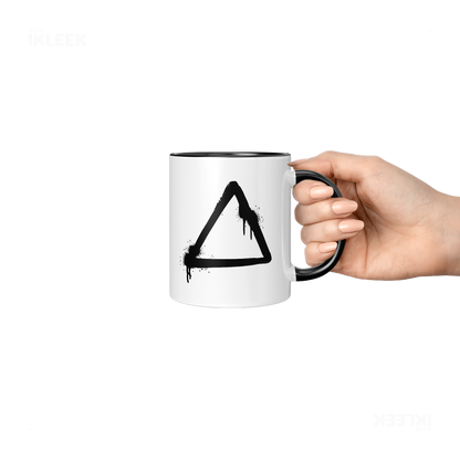 RisingTriangle Ceramic Mug 06 White Black