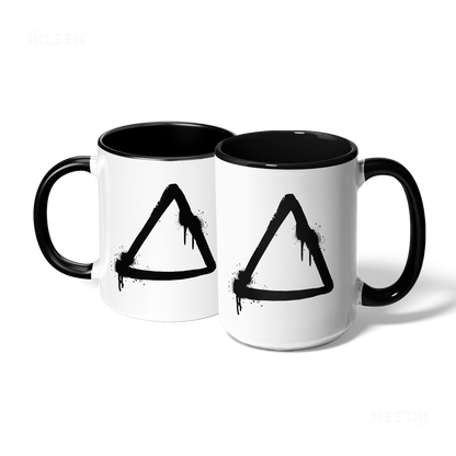 RisingTriangle Ceramic Mug 07 White Black