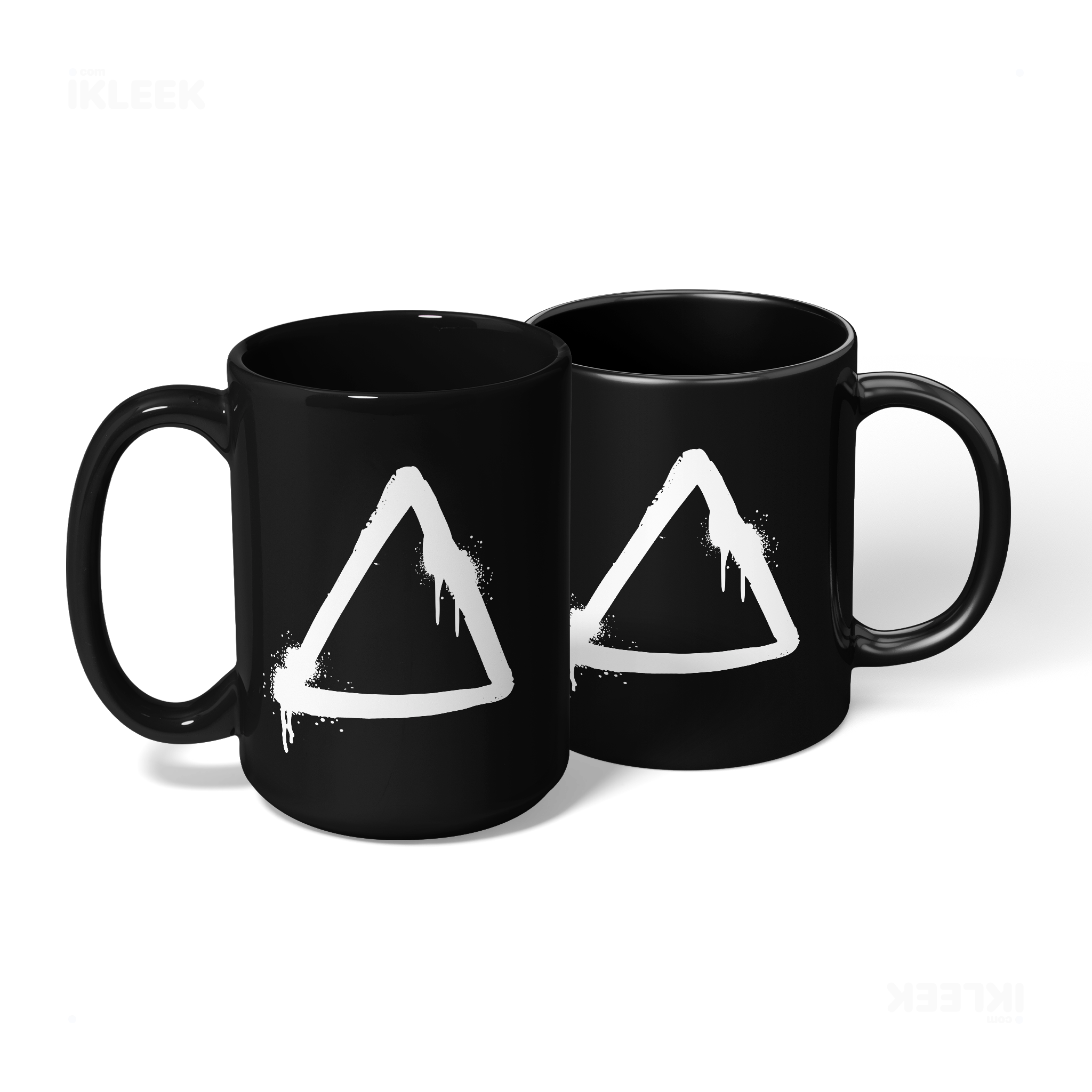 RisingTriangle Ceramic Mug 08 Black