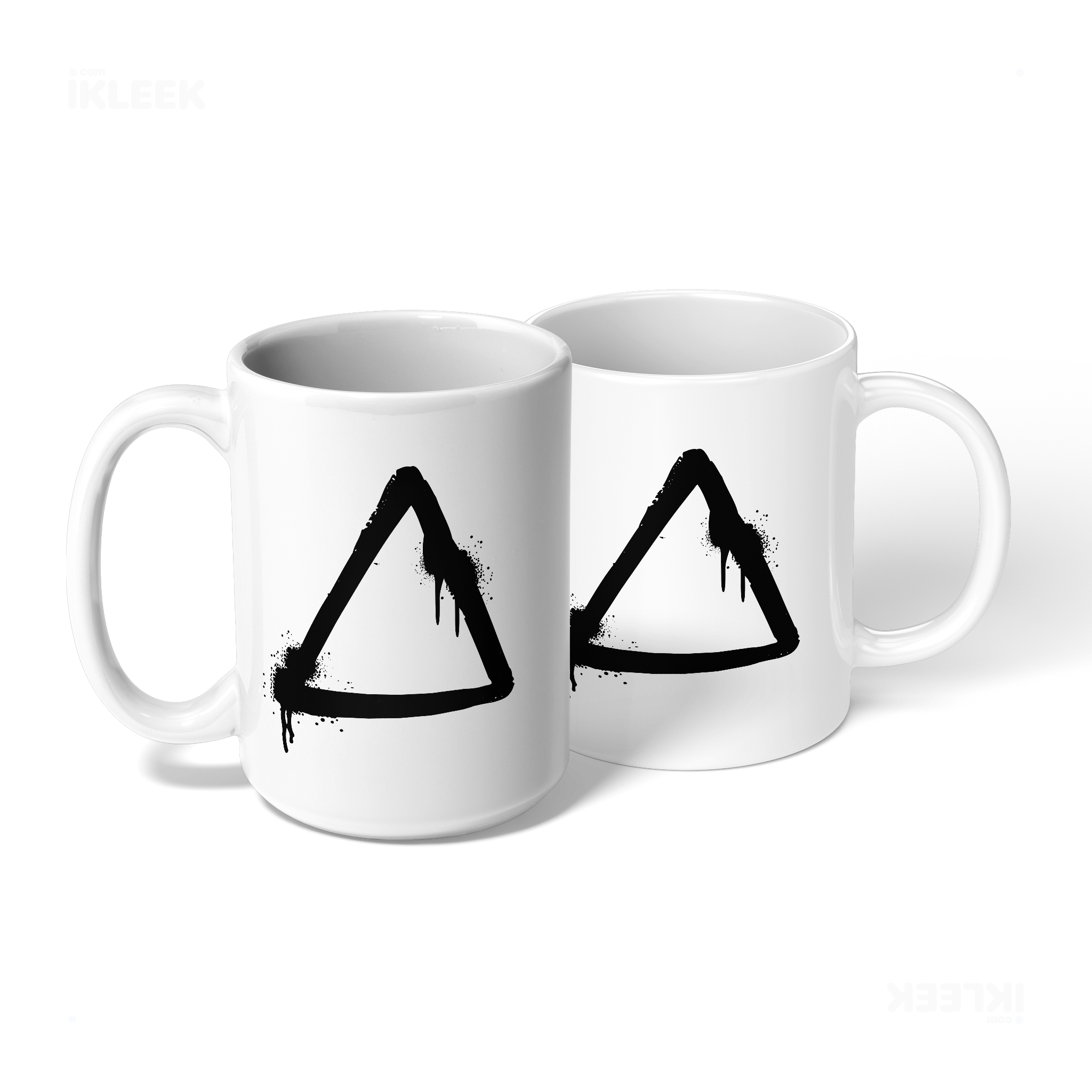 RisingTriangle Ceramic Mug 08 White