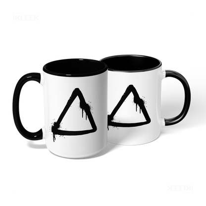 RisingTriangle Ceramic Mug 08 White Black