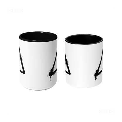 RisingTriangle Ceramic Mug 09 White Black