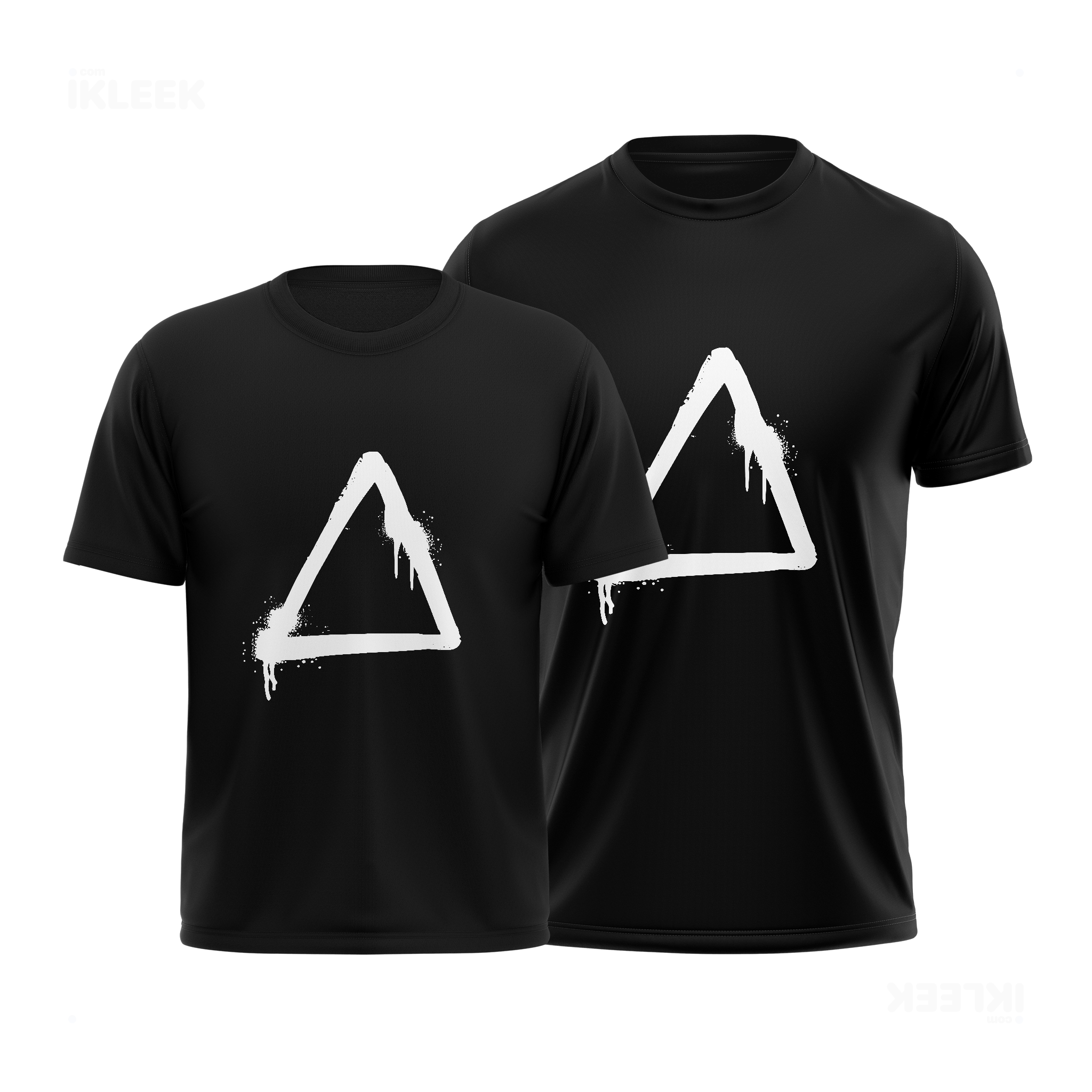 RisingTriangle Couple T Shirt 01 Black