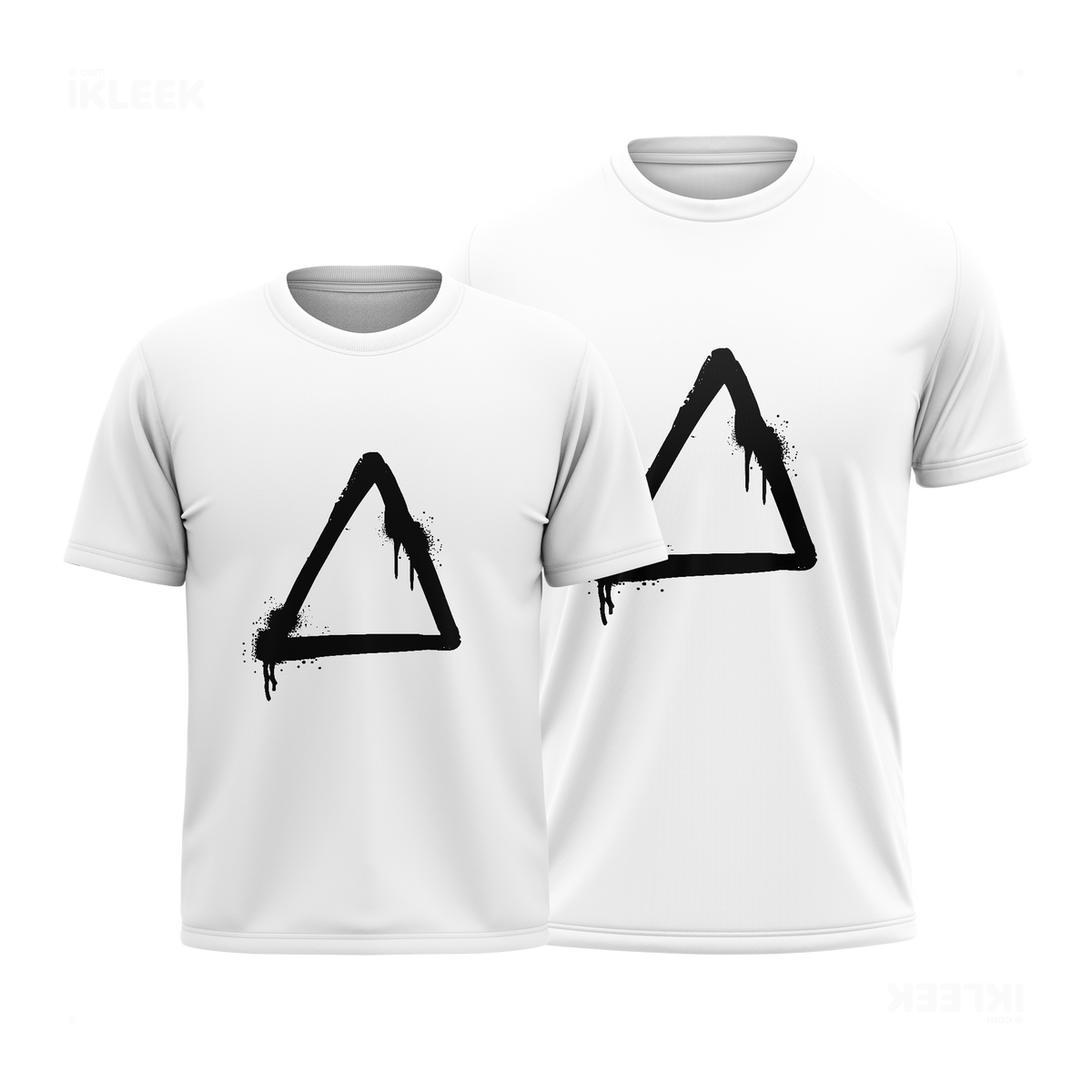 RisingTriangle Couple T Shirt 01 White